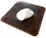 Genuine Leather Mouse Pad Luxury Handcrafted Vintage Design Retro Diy 1948 Handmade Soft