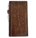Genuine leather fold wallet case for Google Pixel phones by DAVISCASE, featuring a luxurious handmade design and multiple card slots.