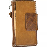 Genuine Leather For Galaxy S25 S23 S24 Ultra Note  FE Case Plus Wallet Book Z Fold 3 4 5 6 Cover Luxury Tan S 25