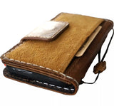 Genuine Leather For Galaxy S25 S23 S24 Ultra Note  FE Case Plus Wallet Book Z Fold 3 4 5 6 Cover Luxury Tan S 25