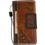 Cuir véritable pour Galaxy s22 s21 s20 S23 24 Ultra S23 Fe s9 10 20 21 A13 A71 A51 A12 A31 4G 5G étui plus Art Z Fold 3 4 5 portefeuille livre Style Vintage couverture de crédit sans fil pleine fleur Davis luxe l'arbre de Live bricolage Mini