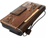 Genuine Leather For Galaxy S25 S23 S24 Ultra Note  FE Case Plus Wallet Book Z Fold 3 4 5 6 Cover Luxury Tan S 25 Oiled