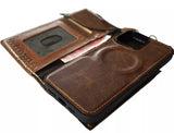 Genuine Leather For Galaxy S25 S23 S24 Ultra Note  FE Case Plus Wallet Book Z Fold 3 4 5 6 Cover Luxury Green S 25 Tan