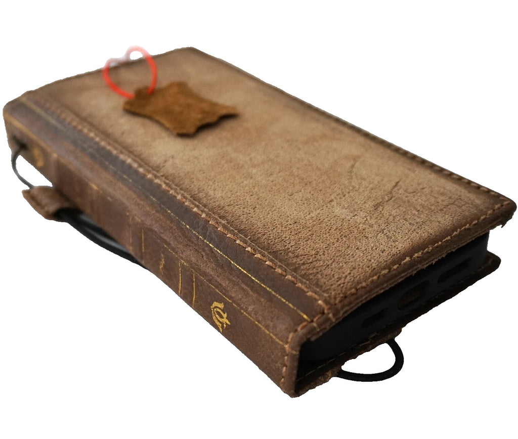 Genuine leather Galaxy S26 S25 S23 S24 Ultra Note Edge FE case with wallet, Z Fold 3 4 5 6 7 cover by DAVISCASE, featuring luxury stone accents.