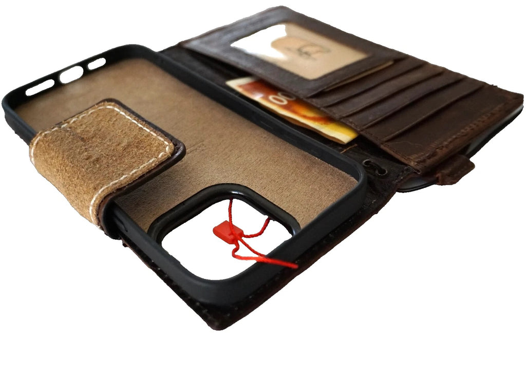 Genuine leather Galaxy S26 S25 S23 S24 S21 S22 Edge Ultra Note FE case with wallet, magnetic patches, and limited edition design by DAVISCASE