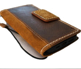 Genuine Leather For Galaxy S25 S23 S24 Ultra Note  FE Case Plus Wallet Book Z Fold 3 4 5 6 Cover Luxury Tan suede S 25 Tan BM