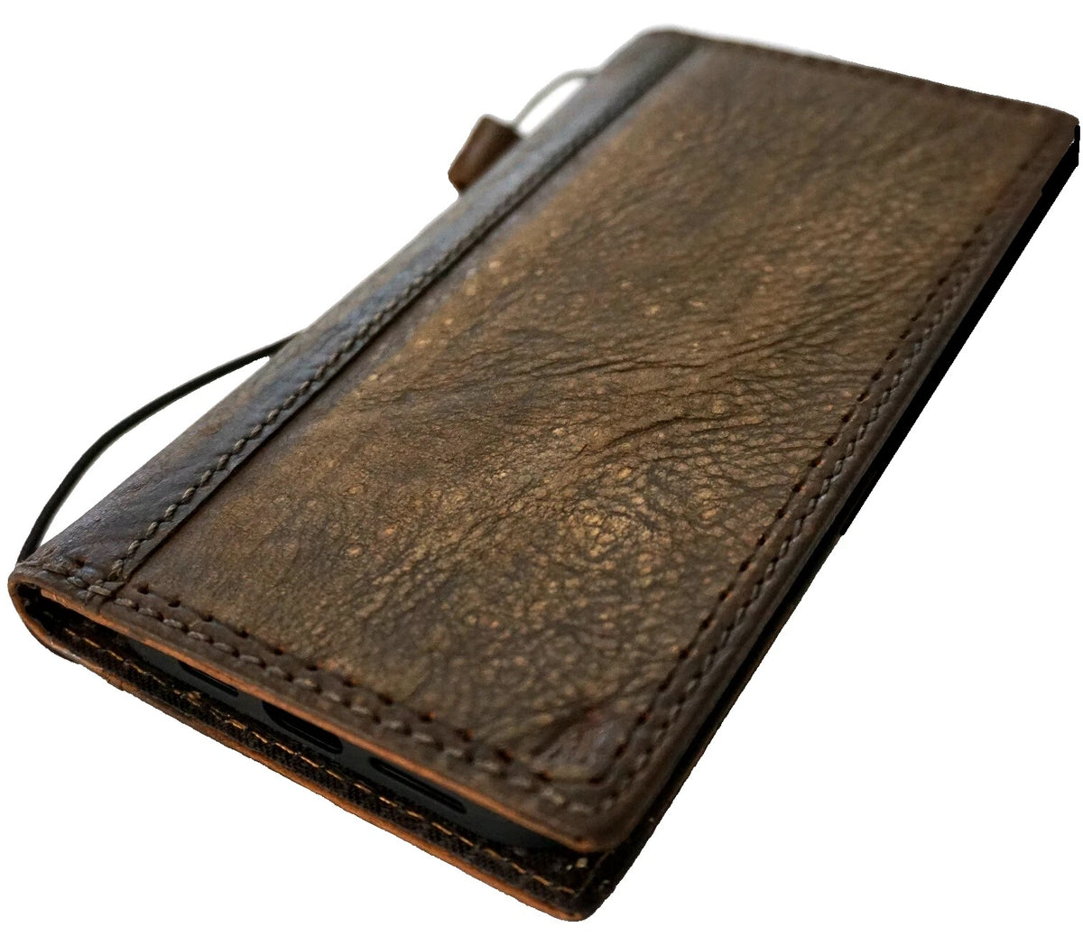 DavisCase genuine leather wallet book cover for Galaxy S21 Ultra, S22, S23, S24, S25, S26, Note, Edge, Z Fold 3-7, luxury style