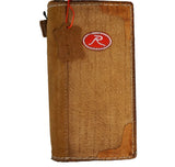 Genuine Leather For Galaxy Case Z Fold 3 4 5 6 7 Wallet Book Hand Made special Football Vintage