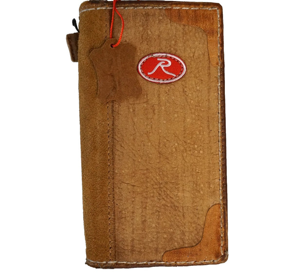 Genuine Leather For Galaxy s22 s21 s20 S23 S24 S25 Ultra FE Note 25 Edge Case Plus Wallet  Luxury Mini Coarse Seam HandMade suede Tan