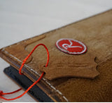 Genuine Leather For Galaxy Case Z Fold 3 4 5 6 7 Wallet Book Hand Made special Football Vintage
