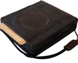 Étui en cuir véritable pour Galaxy Z Fold 3 4 5, portefeuille artistique, couverture rustique Vintage, sans fil, fait à la main, luxe, bricolage, Mini arbre de vie