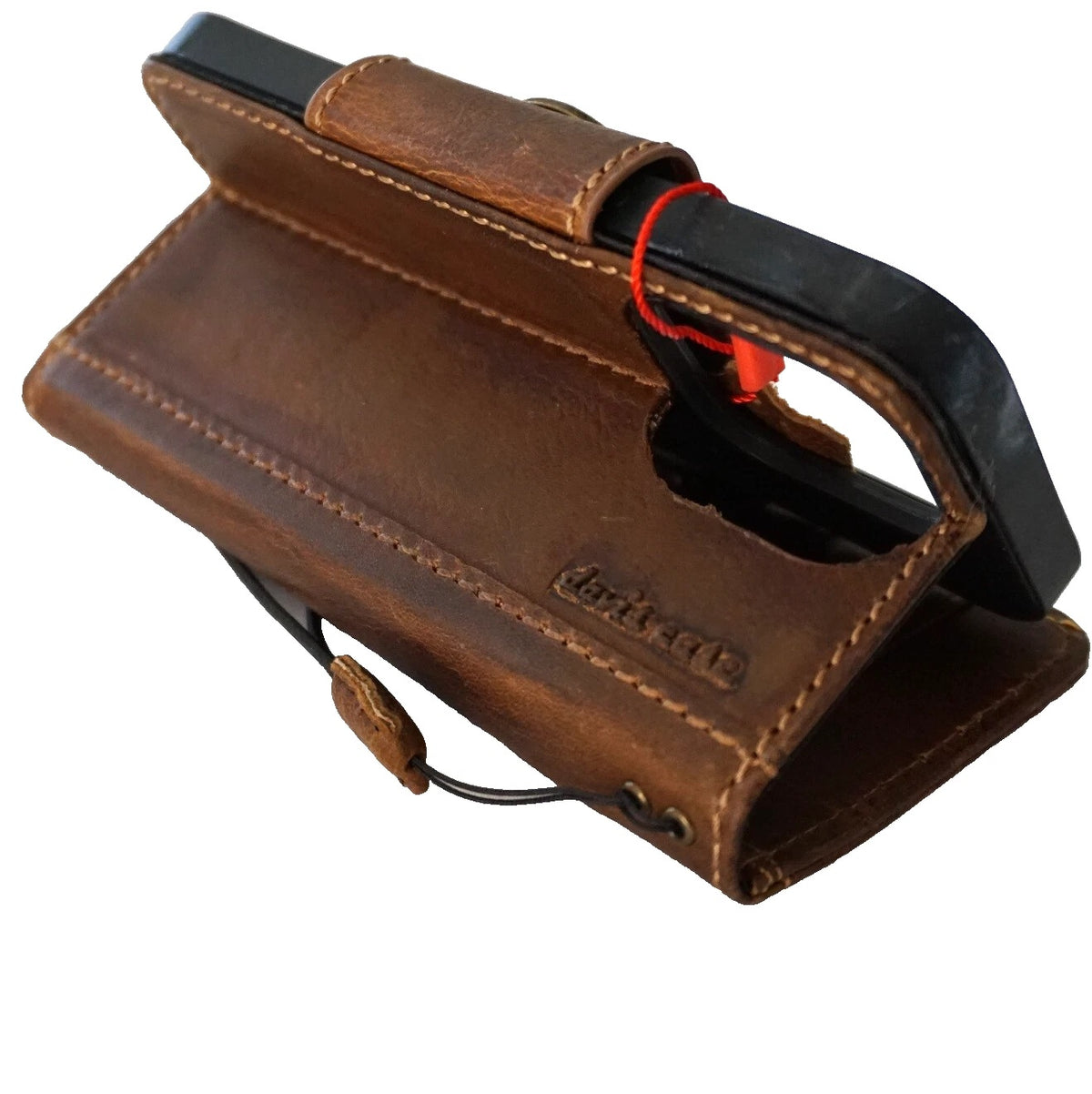 Genuine leather Galaxy S26/S25/S23/S24 Ultra Note Edge FE case by DAVISCASE, with wallet, Z Fold 3-7 cover, luxury Cooper hole design