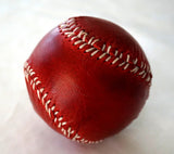Genuine Leather baseball HandMade Sewing with thread and needle Vintage Red Ball Gift