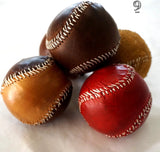 Genuine Leather baseball HandMade Sewing with thread and needle Vintage Red Ball Gift
