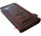 Genuine Leather Case For Apple iPhone 16 12 13 14 15 Pro Max 8 Plus Bible Crafts SE Wallet Book Mini Diy HandMade Feathers 16E 3D