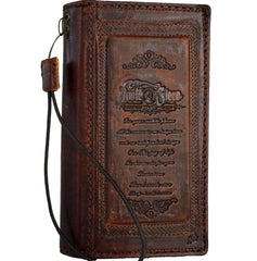 Genuine Leather For Galaxy s22 s21 s20 S23 S24 S25 Ultra FE Note Z Fold 3 4 5 6 7 Edge Case Plus Wallet Coarse Seam Hand Made 3D