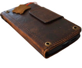 Genuine Leather Case For Apple iPhone 12 13 14 15 16 16E Pro Max Wallet Book Hand Made Limited Edition Magnetic Cooper Holes