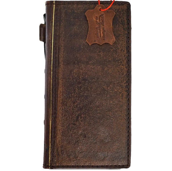 Echtledertasche für Apple iPhone 11 12 13 14 15 Pro Max 6 7 8 plus SE 2020 XS Brieftasche Buch Vintage Pferdestil Ausweisfenster Kreditkartenfächer Abdeckung Wireless Full Grain Davis Luxus Mini Art Magnetic Diy De