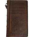 Handmade leather phone case for Galaxy S24 S23 S22 S21 S20 Z Fold 5 6 7 Note 20 Ultra Wallet Bible style by DAVISCASE