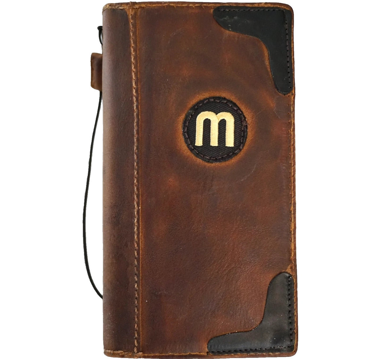 Handmade genuine leather phone case by DAVISCASE for Galaxy S24, S25, S26 Ultra, Z Fold 8, Note 20, and more, with wallet feature
