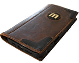 Genuine Leather Case For Apple iPhone 12 16 13 14 15 16E Pro Max Football Wallet Book Cover Hand Made special  Oiled