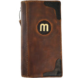 Genuine Leather Case For Apple iPhone 12 16 13 14 15 16E Pro Max Football Wallet Book Cover Hand Made special  Oiled