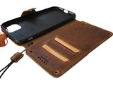 Echtledertasche für Apple iPhone 11 12 13 14 15 Pro Max 6 7 8 plus SE 2020 XS Brieftasche Buch Vintage Pferdestil Ausweisfenster Kreditkartenfächer Abdeckung Wireless Full Grain Davis Luxus Mini Art Magnetic Diy De