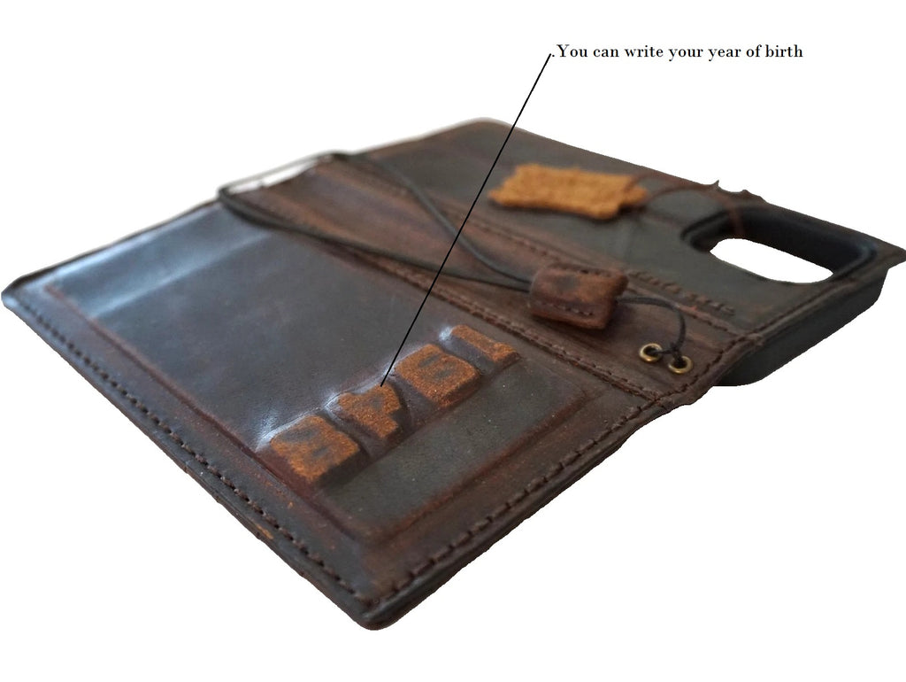 Handmade genuine leather phone case for Samsung Galaxy S21, S20, Z Fold, Note, and Galaxy S24 Ultra, by DAVISCASE.
