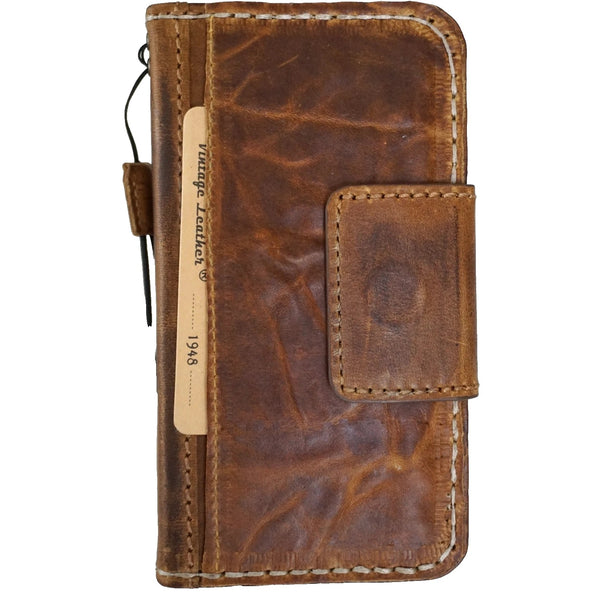 Étui en cuir véritable pour Apple iPhone 13 12 11 14 15 Pro Max détaché amovible 6 7 8 plus SE 2020 XS portefeuille livre style vintage emplacements pour cartes de crédit couverture sans fil pleine fleur Davis luxe Mini Art magnétique rétro