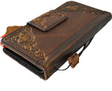 Genuine Leather For Galaxy S25 s24 FE Fold 3 4 5 6 7 Edge Ultra Note Case Plus Wallet Sew Hand