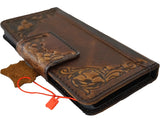 Genuine Leather For Galaxy S25 s24 FE Fold 3 4 5 6 7 Edge Ultra Note Case Plus Wallet Sew Hand