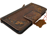 Genuine Leather For Galaxy S25 s24 FE Fold 3 4 5 6 7 Edge Ultra Note Case Plus Wallet Sew Hand