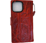 Genuine Leather For Galaxy S25 S23 S24 Ultra Note Edge FE Case Plus Wallet Book Z Fold 3 4 5 6 7 Cover Luxury Red Oiled DE