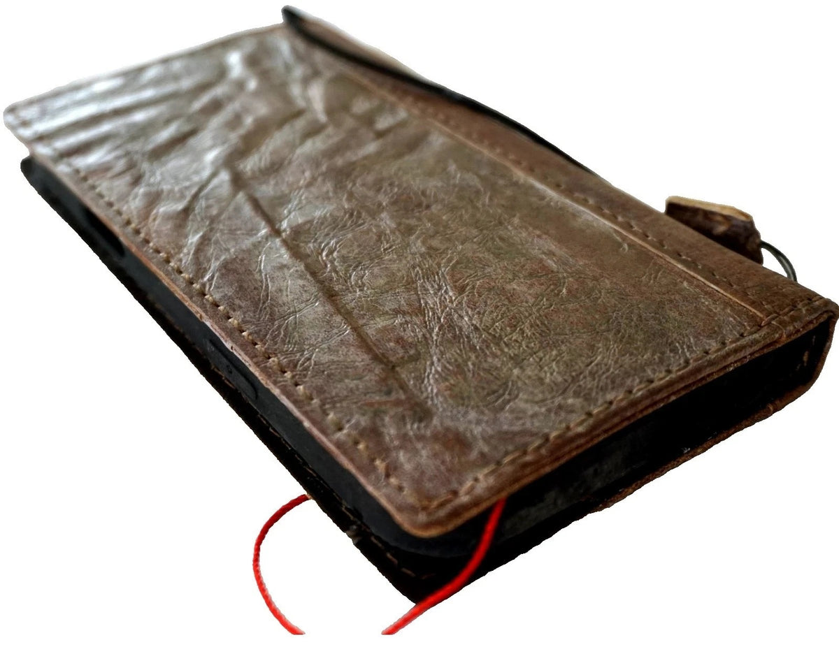 Genuine tan leather Galaxy S26, S25, S23, S24 Ultra Note Edge FE case with wallet and Z Fold cover by DAVISCASE.