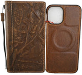 Genuine Leather For Galaxy S25 S23 S24 Ultra Note Edge FE Case Plus Wallet Book Z Fold 3 4 5 6 7 Cover Luxury Tan Oiled Pen