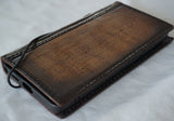 Echtes Leder für OnePlus 9 Pro Brieftasche Buch Vintage Stil Kreditabdeckung Wireless Full Grain Davis Luxus Art Diy Luxus Kartensteckplatz