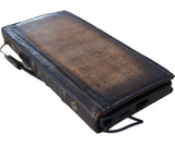 Echtledertasche für Apple iPhone 11 12 13 14 15 Pro Max 6 7 8 plus SE 2020 XS Brieftasche Buch Vintage Pferdestil Ausweisfenster Kreditkartenfächer Abdeckung Wireless Full Grain Davis Luxus Mini Art Magnetic Diy De