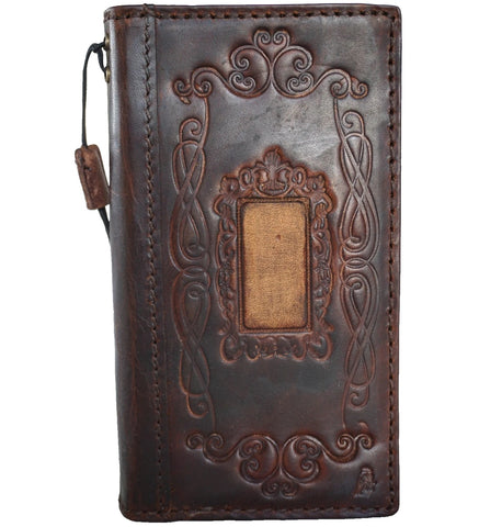 Genuine Leather Case For Apple iPhone 16 13 14 15 16E 17 Pro Max Air Wallet Book Cover luxury Mini HandMade Diy 17E