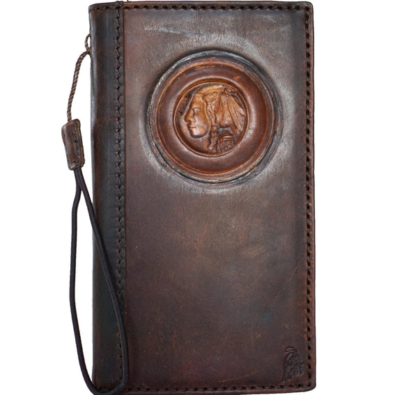 Genuine Leather For Galaxy S26 S24 S25 Edge Fold 5 6 7 Ultra Case Plus Art Wallet Book Style Credit Cover Luxury Alexander