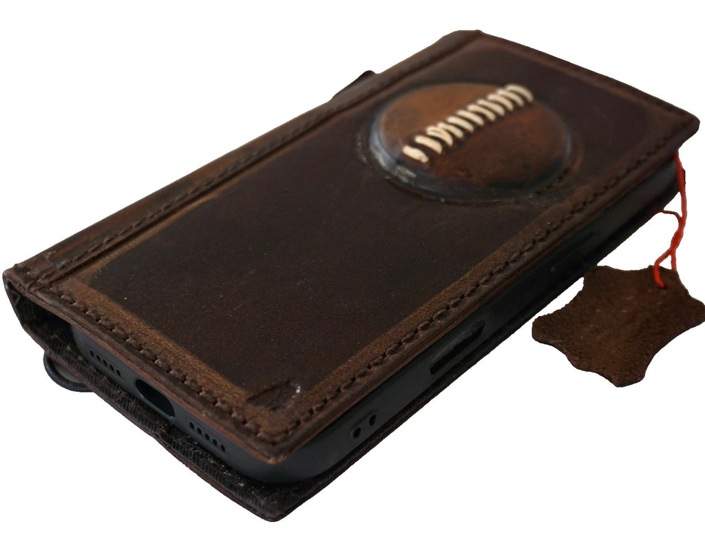 Handmade genuine leather phone case for Galaxy S26, S24, S25, Galaxy Fold, with tree of life design and wallet-style cover by DAVISCASE.
