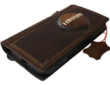 Echtledertasche für Apple iPhone 11 12 13 14 15 Pro Max 6 7 8 plus SE 2020 XS Brieftasche Buch Vintage Pferdestil Ausweisfenster Kreditkartenfächer Abdeckung Wireless Full Grain Davis Luxus Mini Art Magnetic Diy De