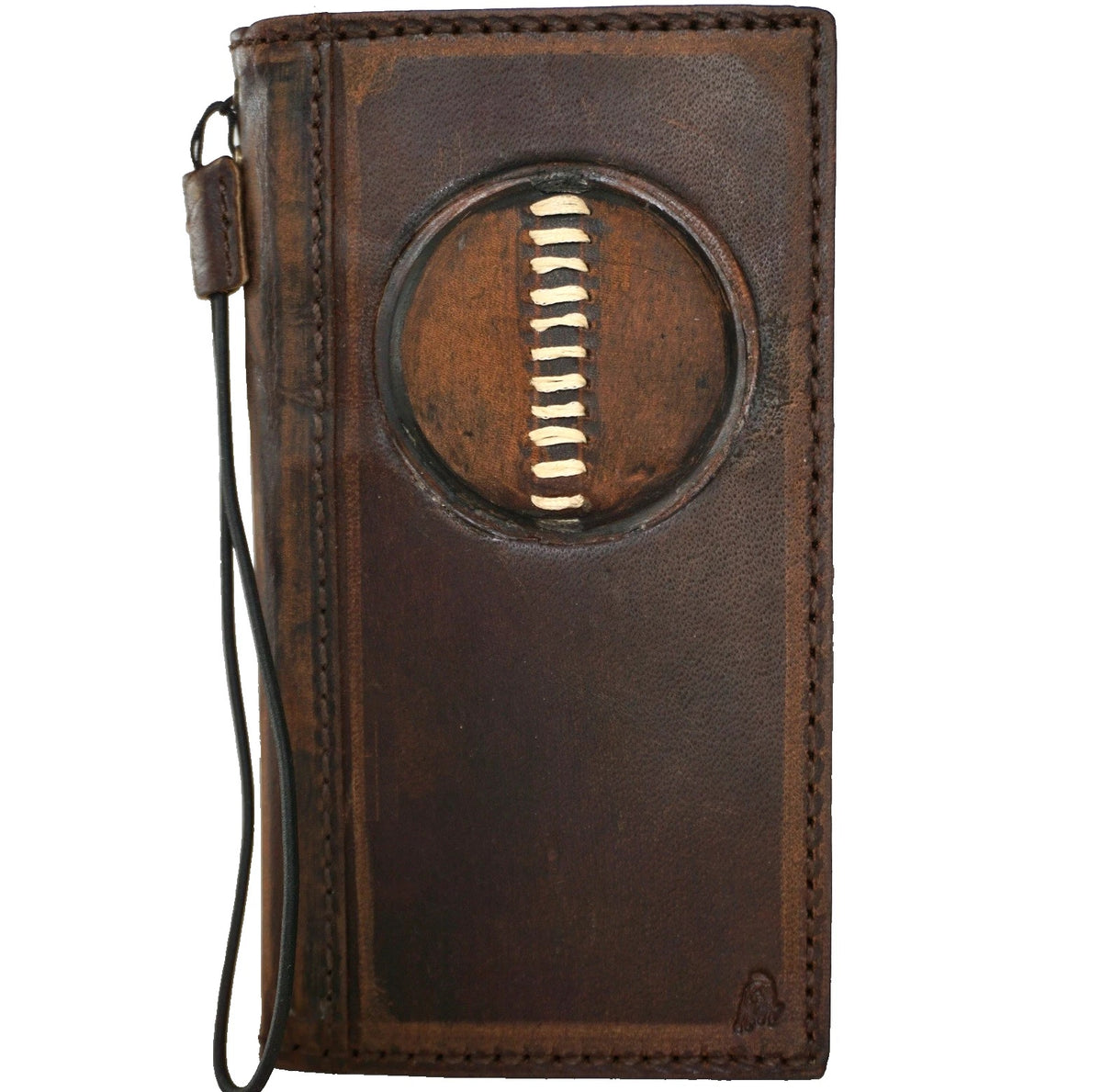 Handmade genuine leather phone case for Samsung Galaxy S26, S24, S25 Edge, Fold 3-7 Ultra with tree of life design and wallet features.