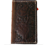 Genuine Leather Case For Apple iPhone 16 17 15 Pro Max Air Plus Bible Crafts Wallet Book Mini Diy HandMade Feathers 3D special