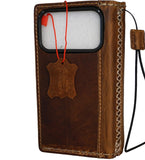 Echtledertasche für Apple iPhone 11 12 13 14 15 Pro Max 6 7 8 plus SE 2020 XS Brieftasche Buch Vintage Pferdestil Ausweisfenster Kreditkartenfächer Abdeckung Wireless Full Grain Davis Luxus Mini Art Magnetic Diy De