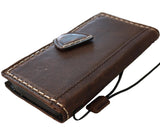 Genuine Leather Case For Apple iPhone 17 15 16 16E Pro Max Wallet Book HandMade Limited Edition Magnetic Seam D