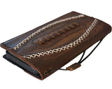 Genuine Leather For Galaxy S26 S25 s24 S26 Fold 5 6 7 Edge Ultra Note Case Plus Wallet FE Sew Handmade Football
