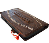 Genuine Leather For Galaxy S26 S25 s24 S26 Fold 5 6 7 Edge Ultra Note Case Plus Wallet FE Sew Handmade Football