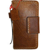 Genuine Leather Case For Apple iPhone 17 14 15 16 16E Pro Max Wallet Book HandMade Limited Edition Magnetic Seam