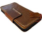Genuine Leather Case For Apple iPhone 17 14 15 16 16E Pro Max Wallet Book HandMade Limited Edition Magnetic Seam