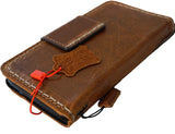 Genuine Leather Case For Apple iPhone 17 14 15 16 16E Pro Max Wallet Book HandMade Limited Edition Magnetic Seam